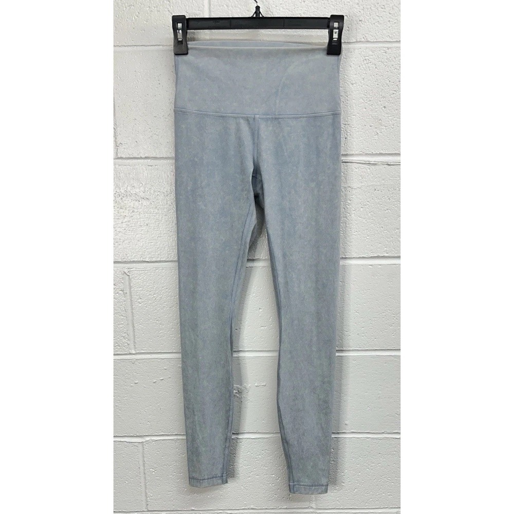 Lululemon Wunder Under Leggings Washed‎ Chambray Snow Wash / Womens 4